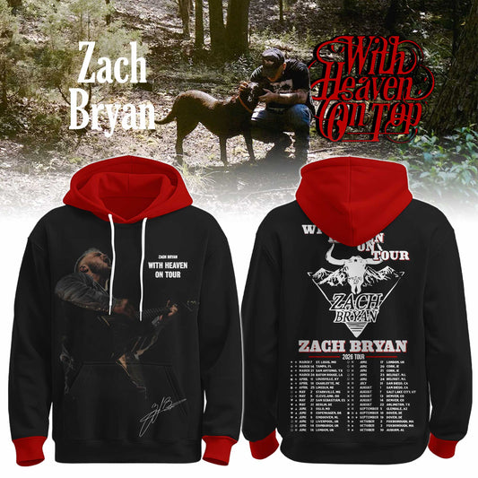 The With Heaven On Tour Zach Bryan Limited Edition Hoodie
