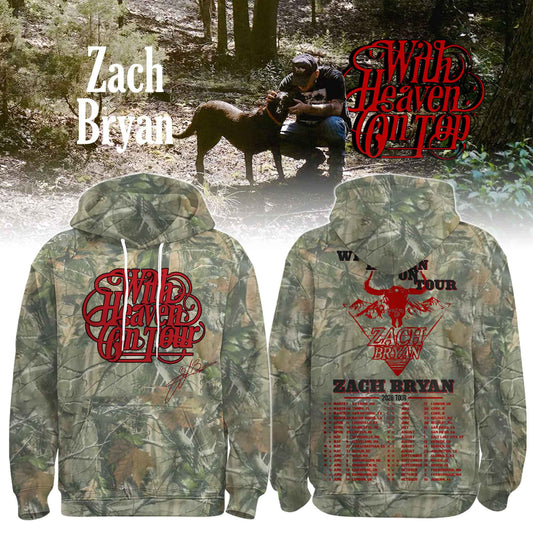 The With Heaven On Tour Zach Bryan Limited Edition Hoodie v2