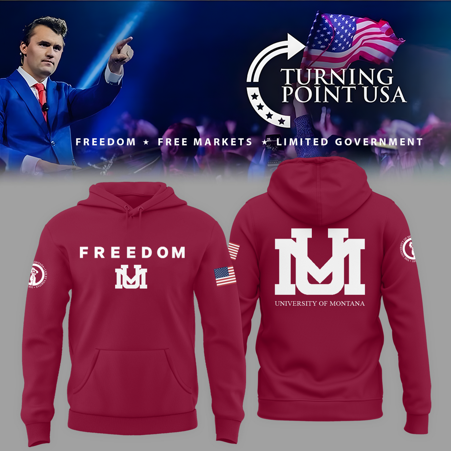 Montana University x Turning Point USA Hoodie