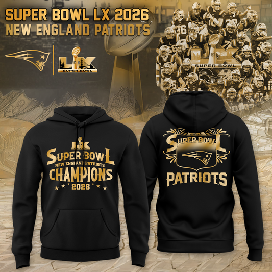 Patriots 2026 Super Bowl LX Hoodie - Limited Editions