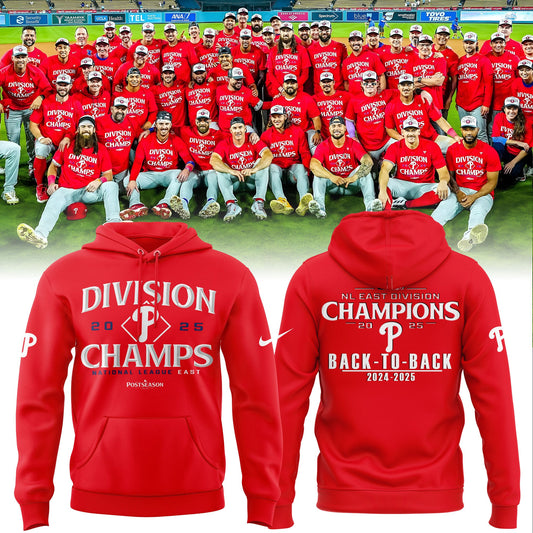 Philadelphia Phillies BACK-TO-BACK NL EAST CHAMPIONS Hoodie