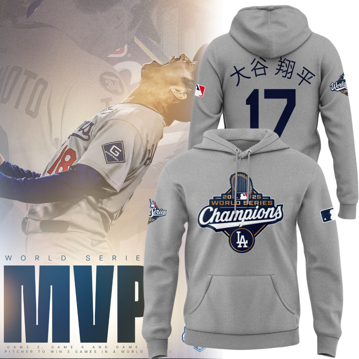 _ Los Angeles Dodgers x Yamamoto World Series MVP Hoodie