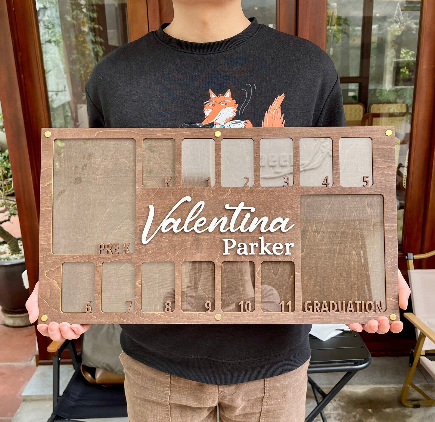 School Picture Frame PreK-12, School Years Photo Frame, Personalized Grade School Photo Frame, Senior Picture Gift