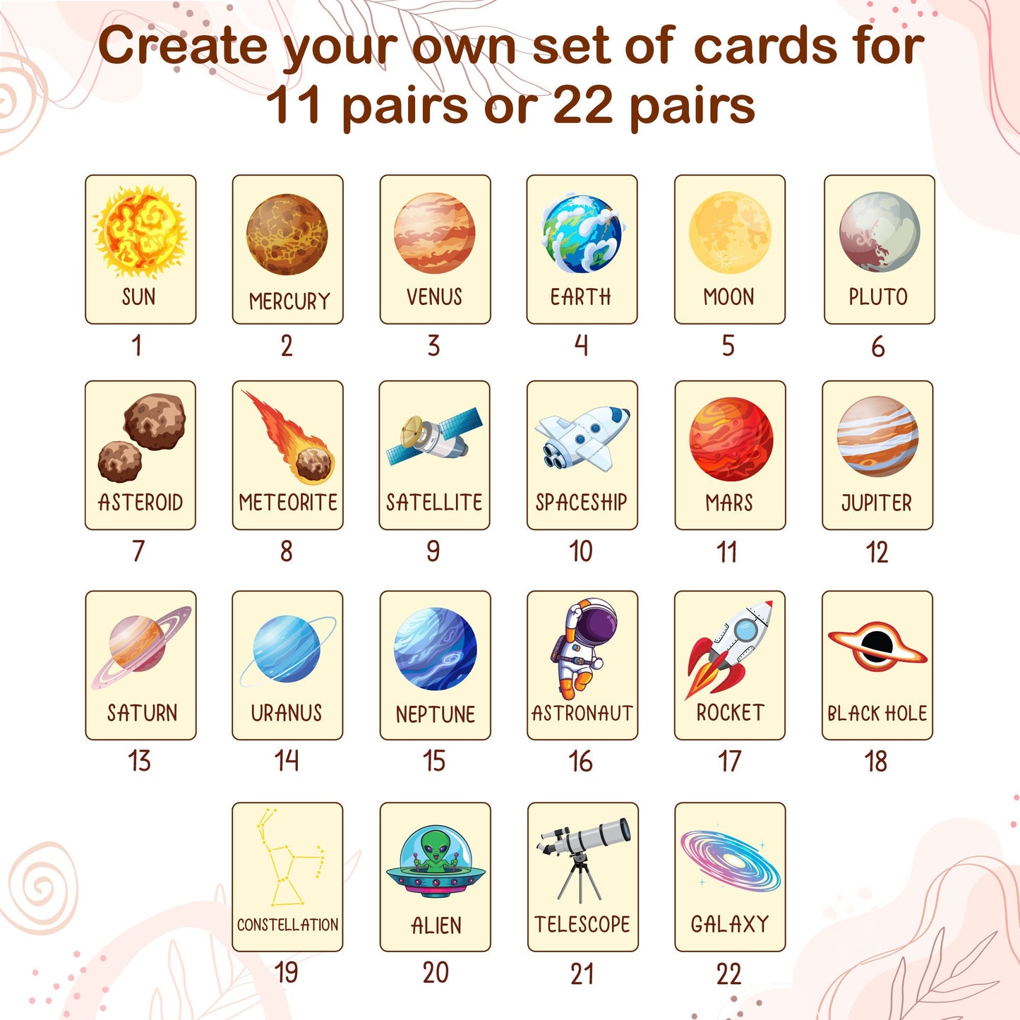 Memory Game for Kids - Matching Cards - Wood Montessori Toys - Learning Toys For Toddlers - Farm Animals Matching Cards- Gifts for Kids