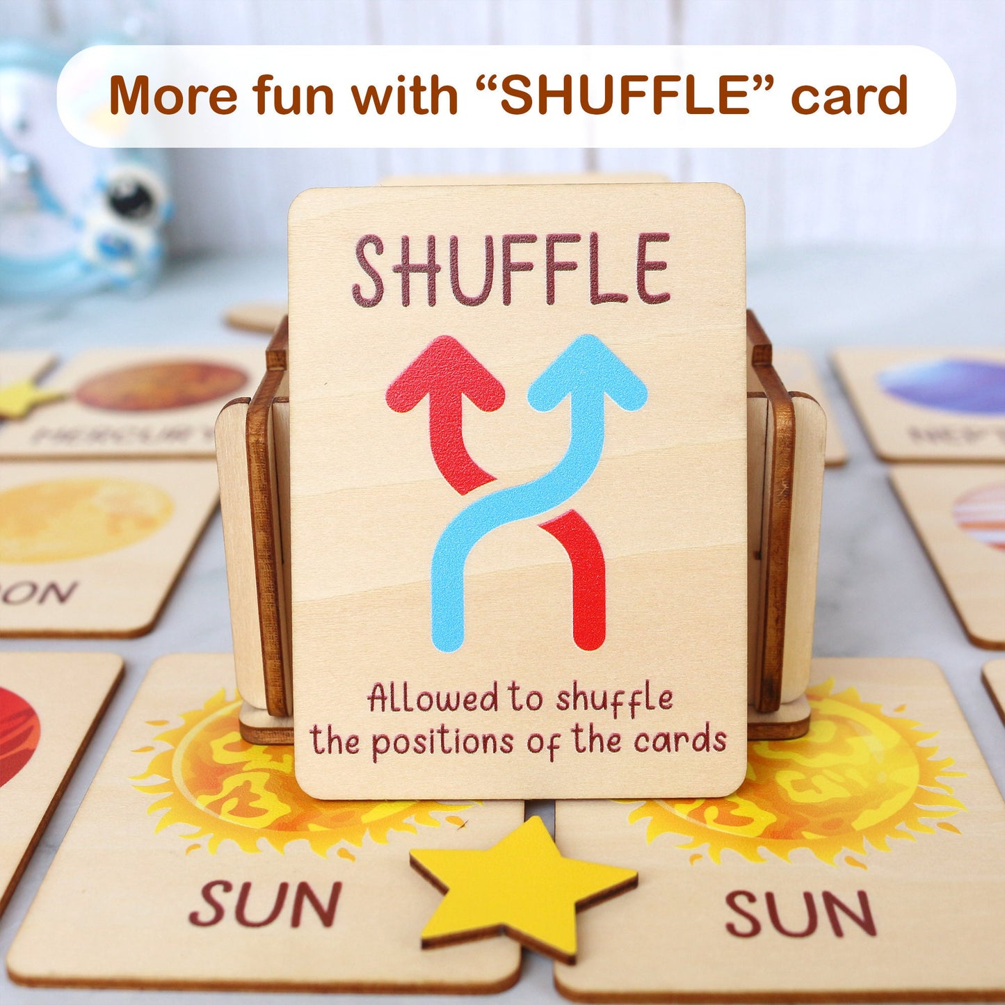 Memory Game for Kids - Matching Cards - Wood Montessori Toys - Learning Toys For Toddlers - Farm Animals Matching Cards- Gifts for Kids