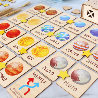 Memory Game for Kids - Matching Cards - Wood Montessori Toys - Learning Toys For Toddlers - Farm Animals Matching Cards- Gifts for Kids