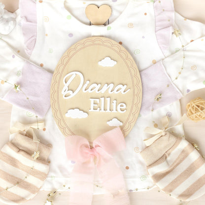 Baby Monthly Milestone Baby Girl Name Sign Baby Girl Announcement Sign for Hospital Baby Photo Signs Baby Gift Baby Shower Gift