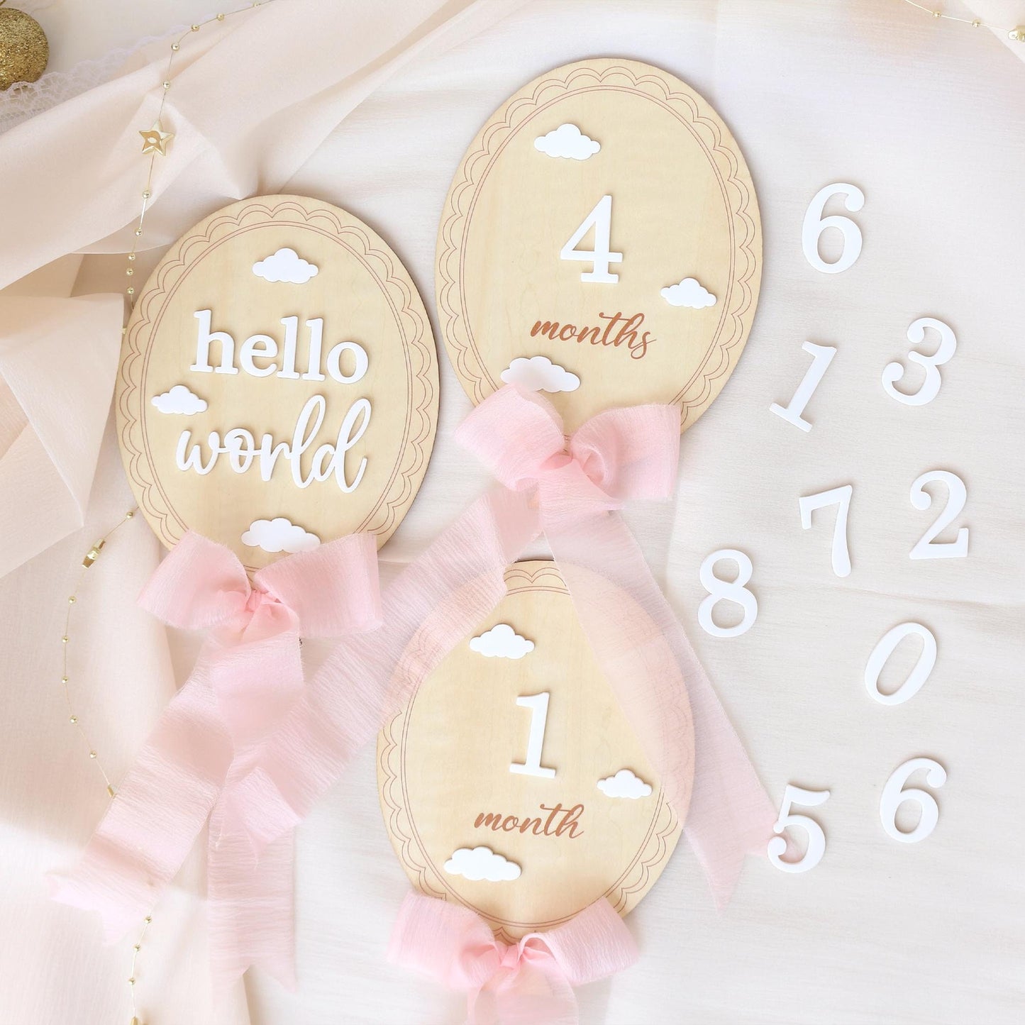 Baby Monthly Milestone Baby Girl Name Sign Baby Girl Announcement Sign for Hospital Baby Photo Signs Baby Gift Baby Shower Gift