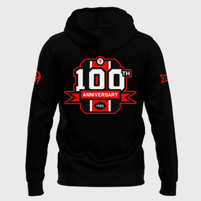 Black Texas Tech Red Raiders 100th Anniversary Hoodie