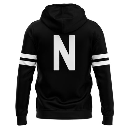 Special New Alternate Dark Mode Helmet Logo Zip Hoodie In Black