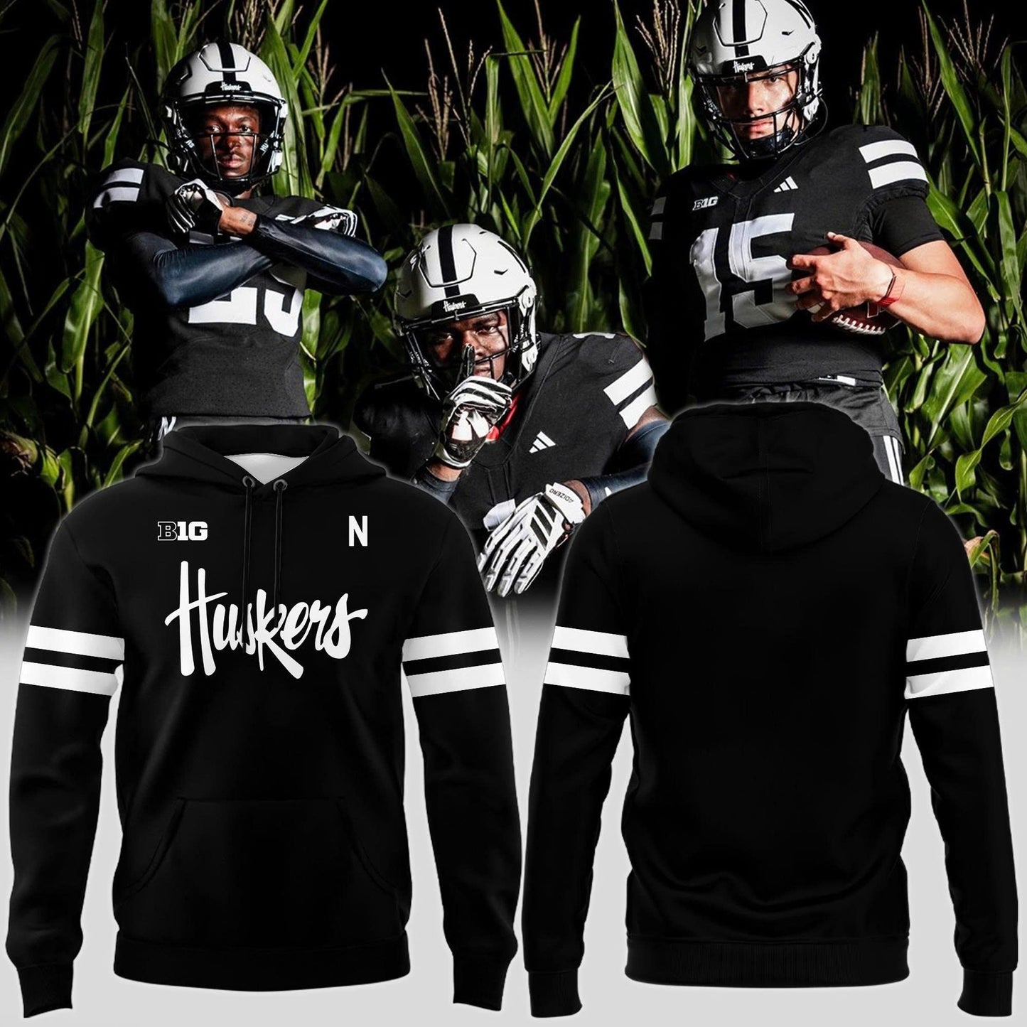 Special New Alternate Dark Mode Helmet Logo Hoodie In Black