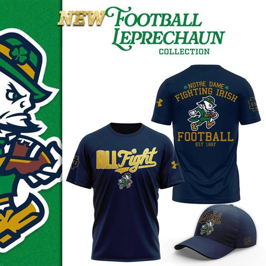 Notre Dame Football "The Fighting Irish" 2025 Navy T-Shirt v3