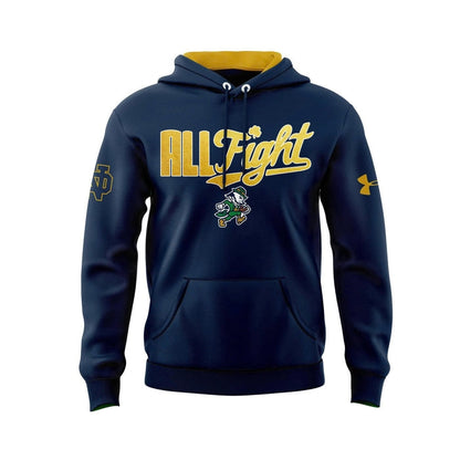 Notre Dame Football "The Fighting Irish" 2025 Navy Hoodie v2