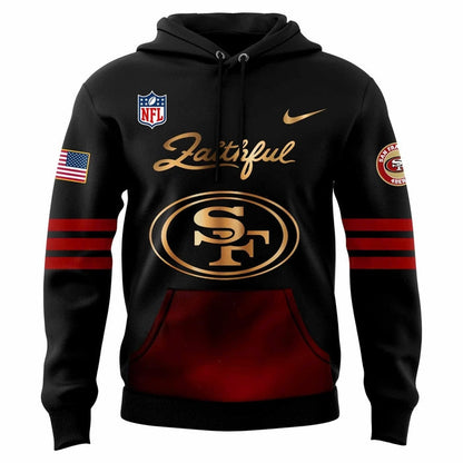 San Francisco 49ers Unveil Rivalry Uniform Hoodie 2025 Black Regular price