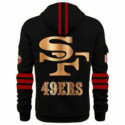San Francisco 49ers Black (V2) Unveil Rivalry Uniform Hoodie 2025