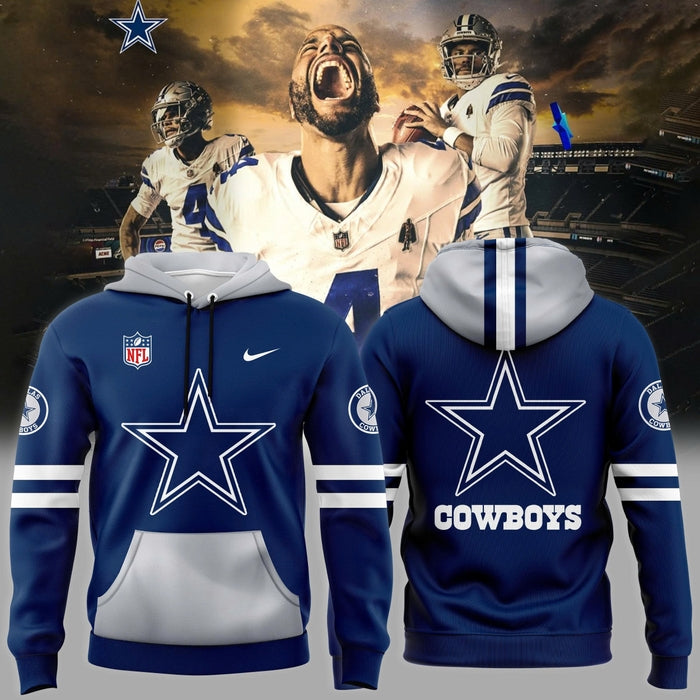 Dallas Cowboys New 2025-2026 Hoodie-Blue