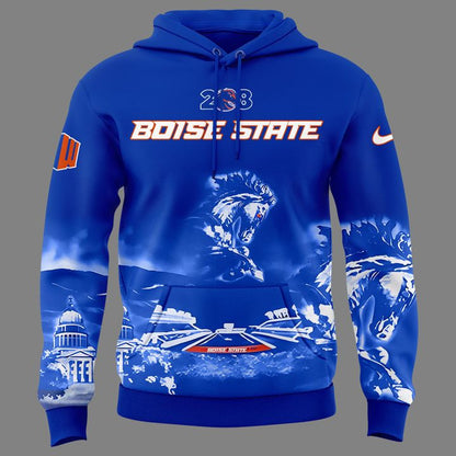 H04 - "The Blue and the State of Idaho" - Boise State Broncos Football - Special Edition 2025 Hoodie