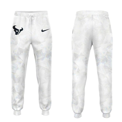 Houston Texans 2025-2026 Icy white Hoodie V4 (Pattern)