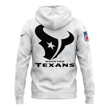 Houston Texans 2025-2026 Icy white Hoodie V3 (Pattern)