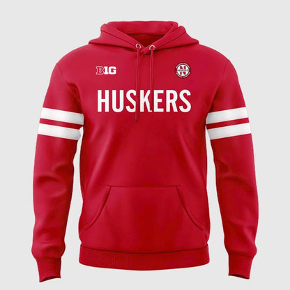Special 2025 Red Uniform Nebraska Football Hoodie