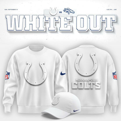 Indianapolis Colts "White Out" Sweatshirt V1