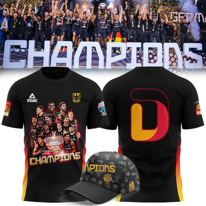 Team Deutschland FIBA EuroBasket 2025 Champions T-shirt