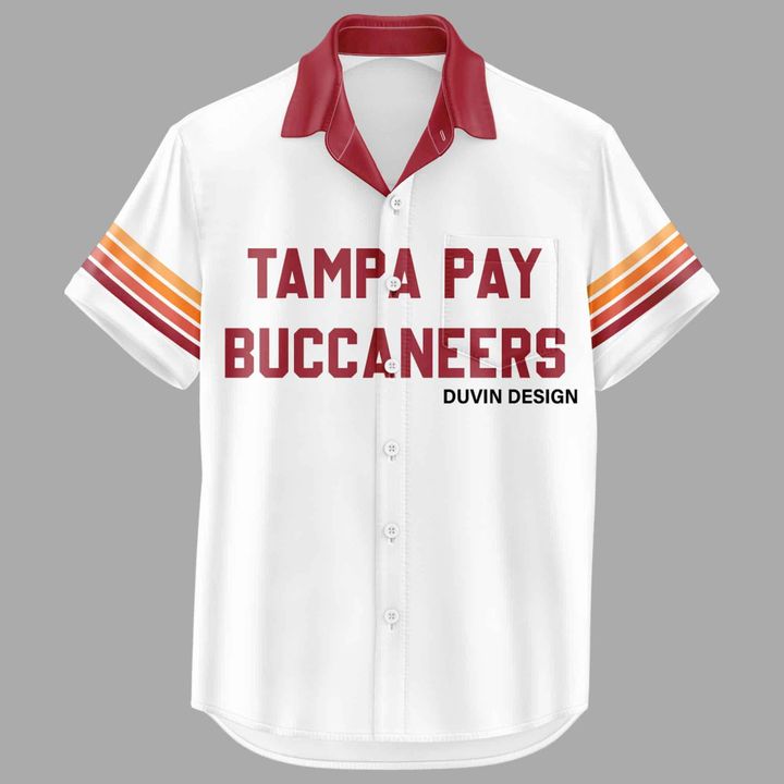 Men's Duvin Designs Co. Cream 50 SEASONS OF THE KREWE Hawaiian Shirt