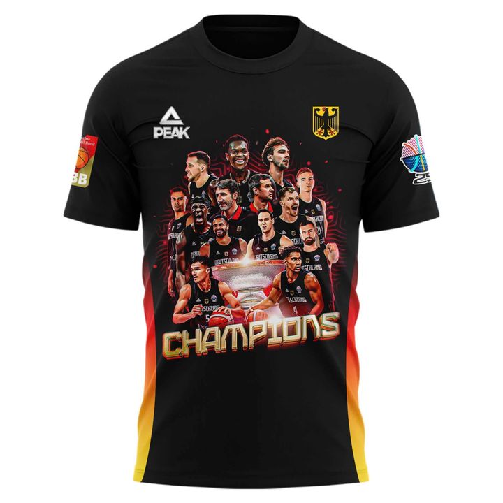 Team Deutschland FIBA EuroBasket 2025 Champions T-shirt (V2)