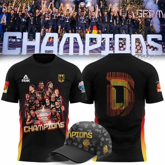Team Deutschland FIBA EuroBasket 2025 Champions T-shirt (V2)