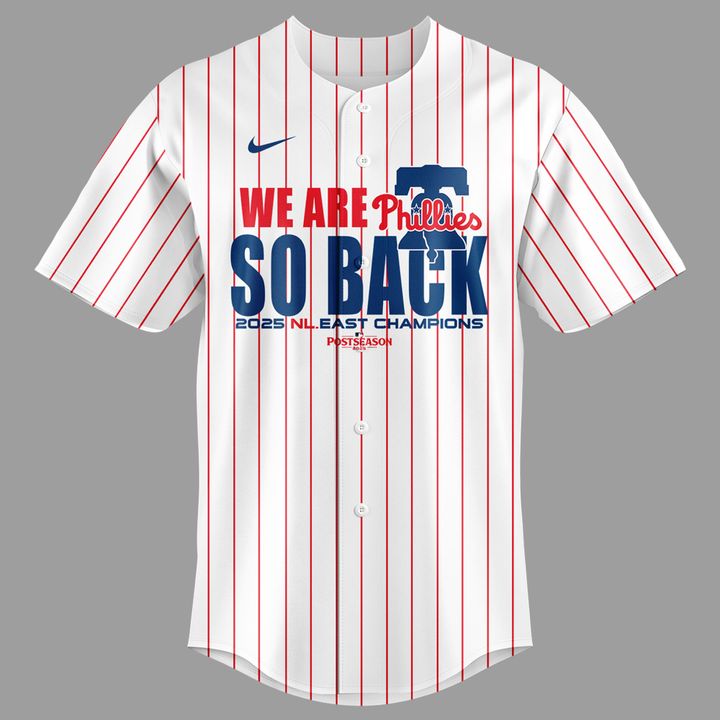 Limited Edition Philadelphia Phillies 2025 NL East Division Champions jersey