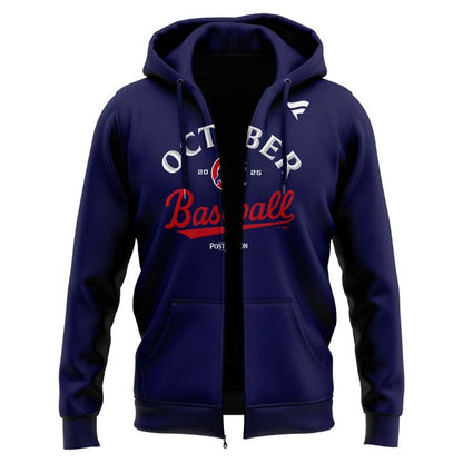 Special Edition October Baseball Post Season 2025 Chicago Cubs Zip Hoodie