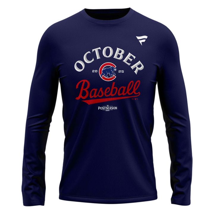 Special Edition October Baseball Post Season 2025 Chicago Cubs Long Sleeve Shirt