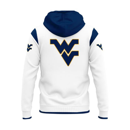2025 West Virginia Mountaineers White Uniform Hoodie