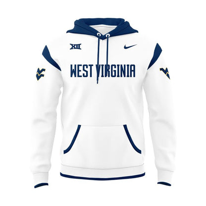 2025 West Virginia Mountaineers White Uniform Hoodie