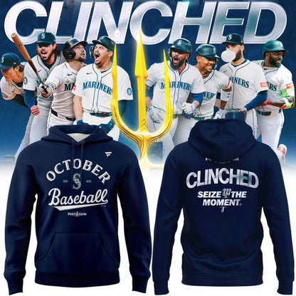 Special October Baseball Post Season 2025 Seattle Mariners Hoodie