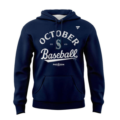 Special October Baseball Post Season 2025 Seattle Mariners Hoodie