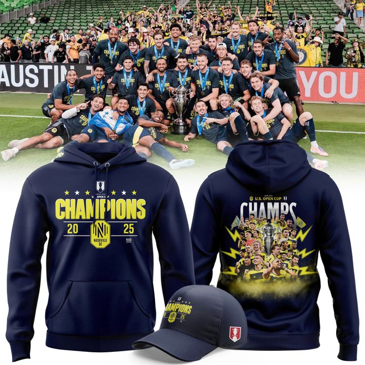 Nashville Soccer Champions Open Cup 2025 Hoodie (Navy)