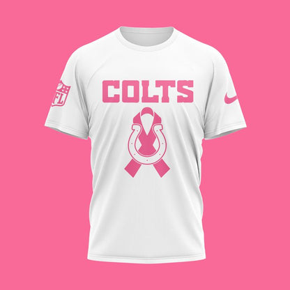 Indianapolis Colts '' OCTOBER BREAST CANCER AWARENESS MONTH '' T-Shirt 2025