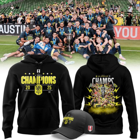 Nashville Soccer Champions Open Cup 2025 Hoodie (Black)
