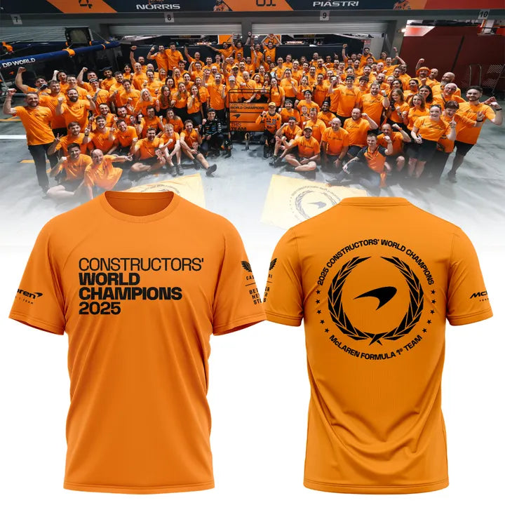 McLaren Formula 1 Team 2025 Constructors' Champions T-Shirt