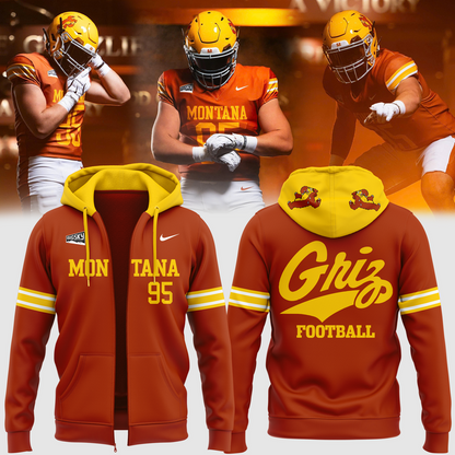 Limited Edition zip hoodie Montana Griz Football for fans!