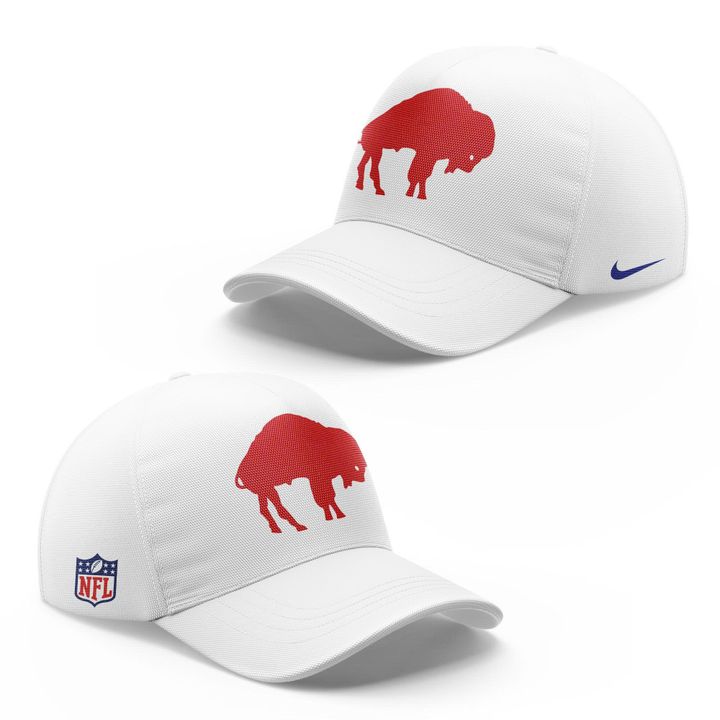 Buffalo Bills Nike 2025 Classic Logo Hoodie - White