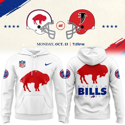 Buffalo Bills Nike 2025 Classic Logo Hoodie - White