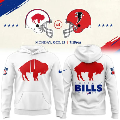 Buffalo Bills Nike 2025 Classic Logo Hoodie V2 - White