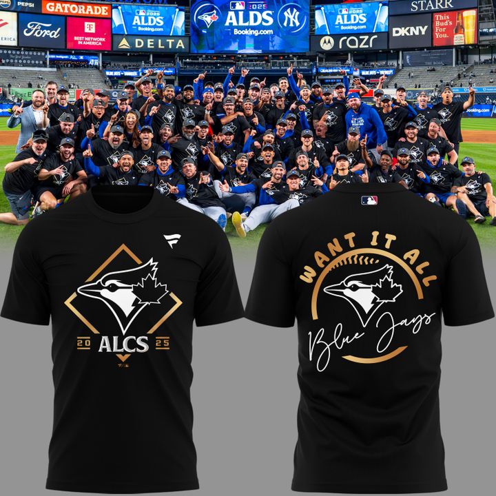 Limited Edition Youth Toronto Blue Jays  Black 2025 American League Division Series Champions Locker Room T-Shirt.