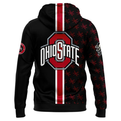 Ohio State Buckeyes Zip Hoodie 2025-Black