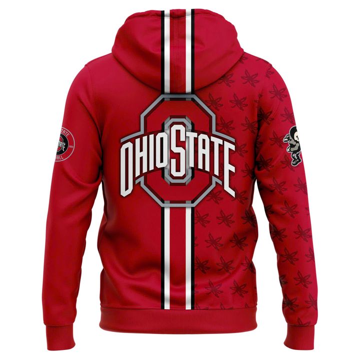 Ohio State Buckeyes Zip Hoodie 2025-Red