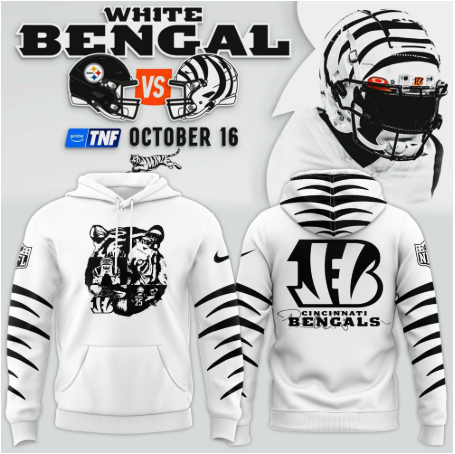 Limited Edition Cincinnati Bengals White Hoodie 2025
