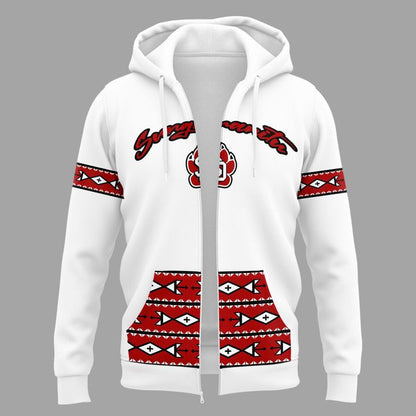 2025 Native American Heritage Helmet Logo Zip Hoodie