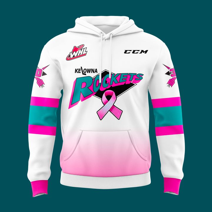 Kelowna Rockets "Paint The Rink Pink" 2025-2026 Hoodie